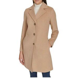 Women's Tan Calvin Klein Peacoat Size 2